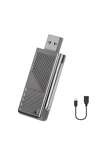 zyteq Wireless adapter CarPlay & Android Auto ZYTEQ® 2-in-1, Plug-and-Play, WiFi 5GHz, BT, compact, silver