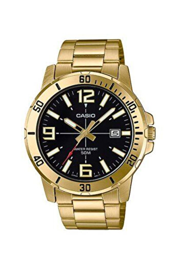 Casio CASIO Men's Analog Black Dial Watch - MTP-VD01G-1B