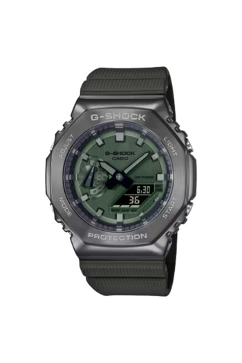 G-SHOCK G-SHOCK Men's Analog & Digital Green Dial Watch - GM-2100B-3ADR