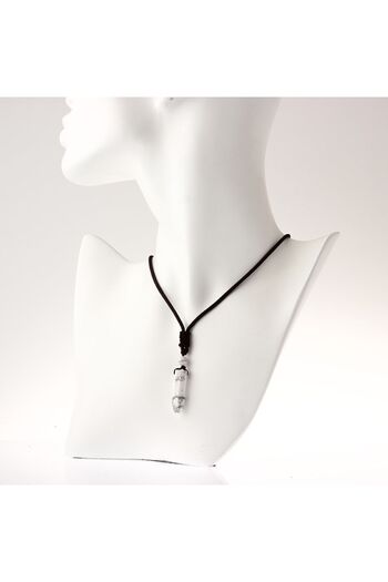 OSMANLI DOĞAL TAŞ Certified Howlite Natural Stone Pendant 3x1 Cm Ku036