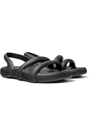 CAMPER Women's Black Soft Sole Sandals - Stylish & Comfortable for Daily Wear | KobarahFlat