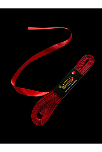 Morpheus Home Red Satin Ribbon 1 cm 10 Meters, Gift Decoration, Bundle, Dowry, Special Occasion Ribbon