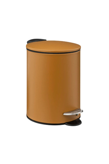5FIVE Jaune waste bin, brown, metallic, 3 liters, 17 x 25 cm