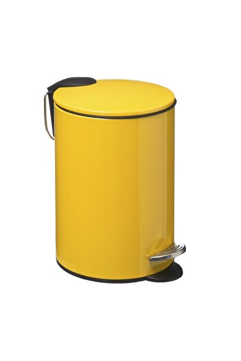 5FIVE Jaune waste bin, yellow, metallic, 3 liters, 17 x 25 cm