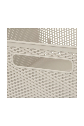 5FIVE Crochet storage box Cream, 11 liters, 34 x 28 x h14 cm