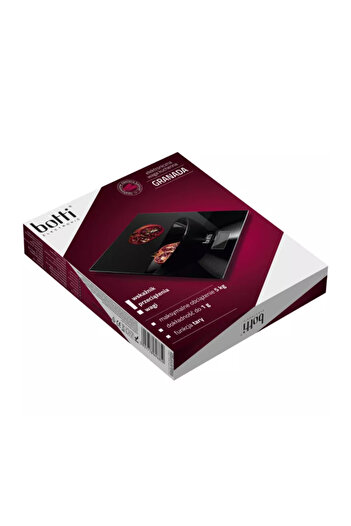 BOTTİ Botti Granada Kitchen Scale, glass, black, 20 x 18 cm, 5 kg