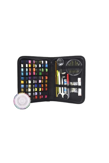OEM Sewing set, 129 tailor elements, practical case, multicolor