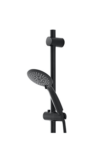 Feridras Shower set, matte black, with 5-function shower head