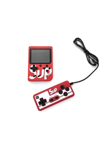 FOXMAG24 SUP 400 in 1 portable retro game console, with joystick, 3.0 color screen, red color