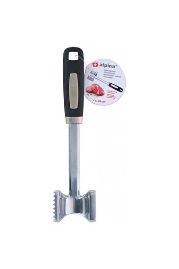 Alpina meat mallet, aluminum, 26 x 6.2 x 4.7 cm