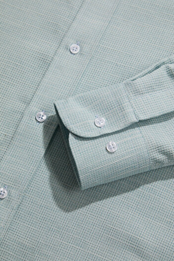 W Collection YEŞİL UZUN KOLLU GÖMLEK