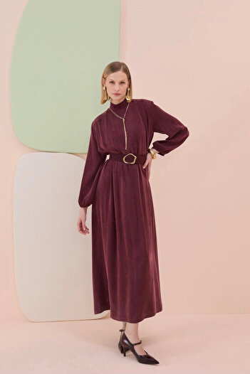 Puane Belt and Wadding Detailed Dress