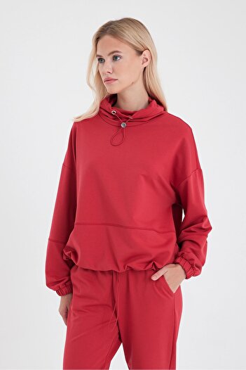 VENA Γυναικείο φούτερ Norah Cherry Collar - Regular Fit