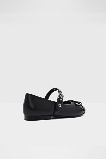 Aldo Marilyn-Tr - Black Women's Ballerinas with Genuine Leather Band and Bow Detail