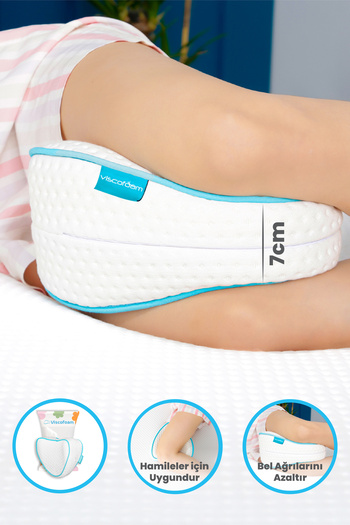 Viscofoam Колінна ортопедична подушка Heart Knee Orthopedic Pillow Visco Pillow between Leg - 23x23x5cm