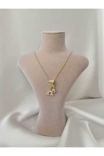 Zivazer Store Women's Steel Charm Gold Color Necklace