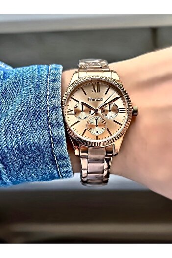Ferrucci Kadın Rose Gold Metal Kordon Kol Saati