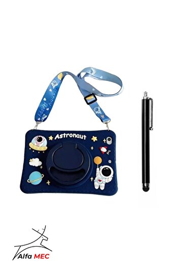 Alfa MEC Samsung Galaxy Tab S6 Lite P610 P615 P617 Compatible Astronaut Case with Stand Fun Protection