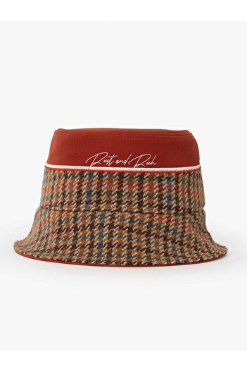 RustandRich Жіночий чоловічий капелюх з черепицею Premium Collection Royalty Bucket