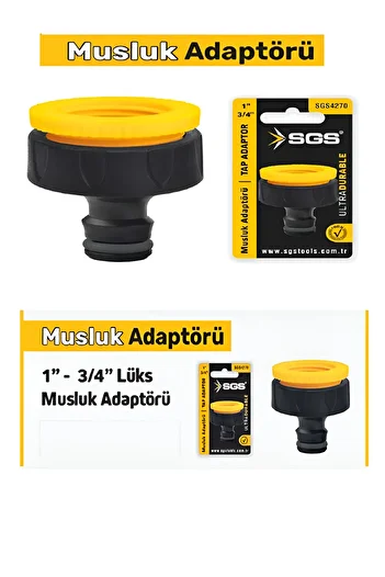 SGS 1'' - 3/4'' Faucet Adapter – Durable, Practical and Leak-Free Connection!