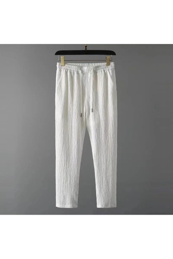 dwnwear Unisex Summer Lycra Crinkle Fabric - Short Sleeve T-Shirt and Sweatpants Set