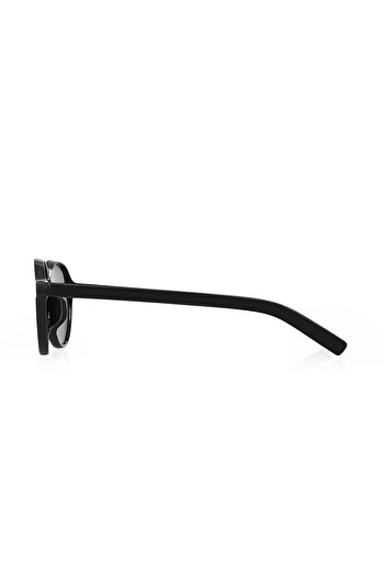 Kinary Yeni Trend Popüler Unisex Güneş Gözlüğü Siyah Parlak 1042