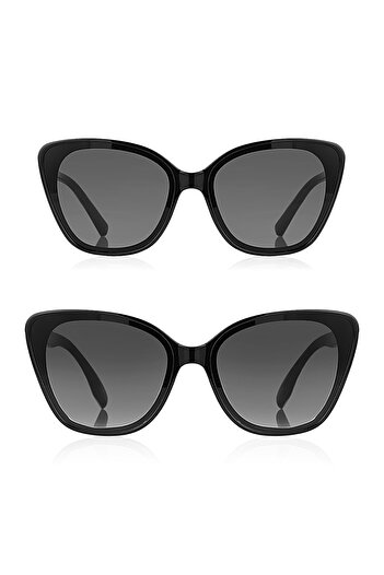 Kinary Cat Eye Anne Kız Çocuk 2'Li Set Güneş Gözlüğü AK-1026