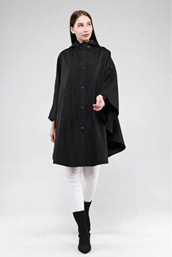 Jamila Oversize Hooded Seasonal Poncho - Raincoat