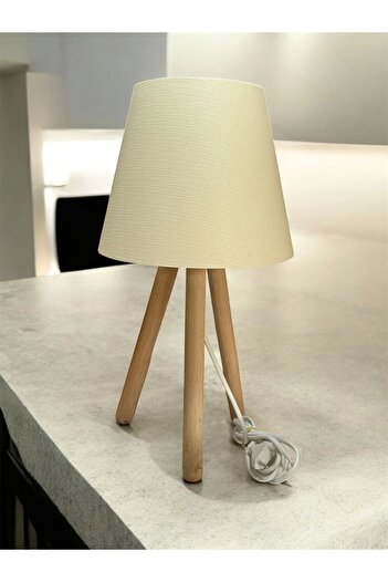 CONANA Three Leg Wooden Lampshade (Macrame Rope Headboard)