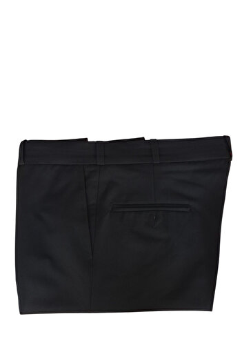 DostumGiyim Men's Polyviscose Classic Cut Fabric Trousers Comfortable Fit Dad Black Please Ask Size