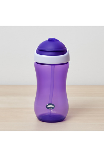 Wee Baby 761 Colored Glass with Straw 350 Ml 6+months Purple