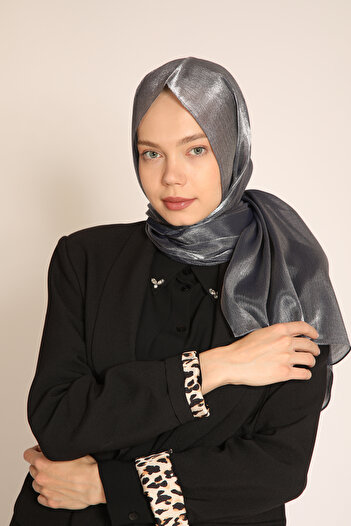 BERCHEM SCARF Akel Smoked Shawl – Sparkling and Modern Hijab Shawl Model