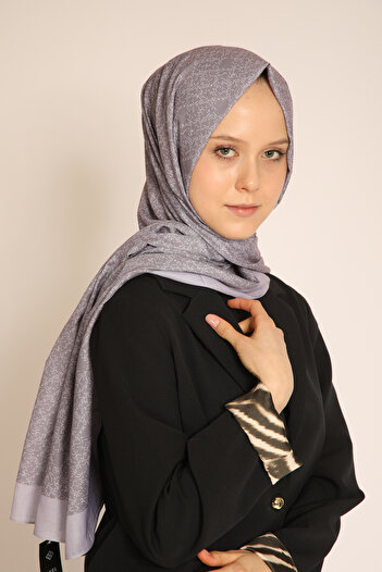 BERCHEM SCARF Akel Lilac Patterned Shawl – a Modern and Elegant Touch