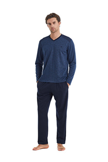 Blackspade Men's Long Sleeve Pajama Set 40099