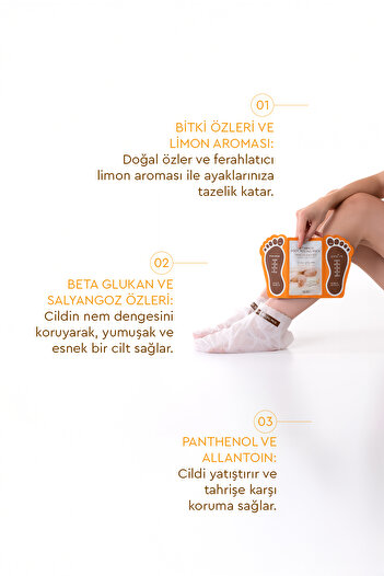 Mjcare Miracle Foot Peeling Pack - Mjcare Çorap Tipi Ayak Peeling Maskesi