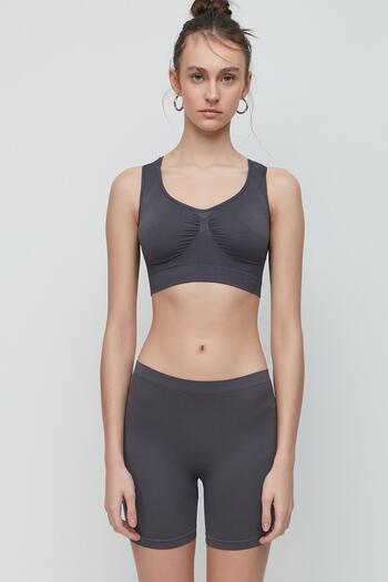 C&City C13003 Women's Long Leg Boxer Anthracite