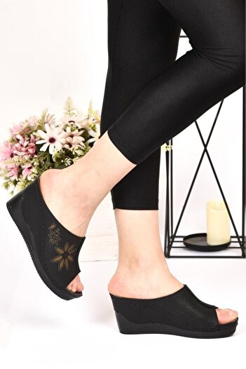 ARYAN 19-187 Ortho Pedic Wedge Heel Γυναικείες ημερήσιες παντόφλες