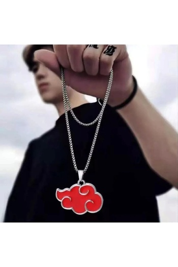 GOSSİP TEAM Naruto Akatsuki Vintage Symbol Chain Retro Necklace