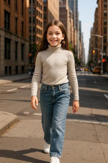 Cloise Turtleneck Children's Body Stone |   Girl - Boy Unisex |