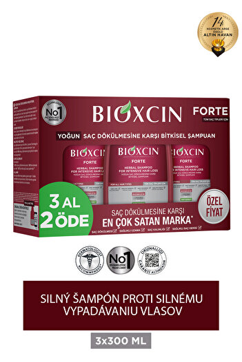 Bioxcin Forte 300 ml Kúpiť 3 Zaplatiť 2 šampón - Intensive Spill Shampoo