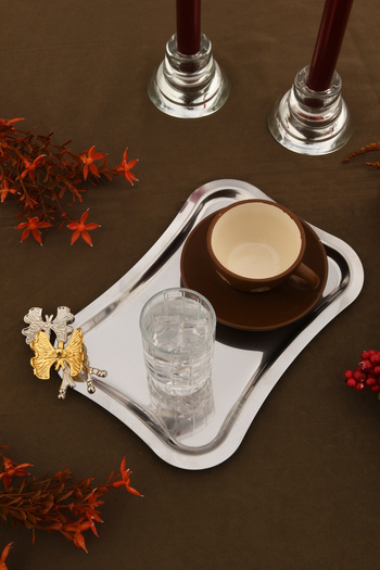 AKSESUAR EVRENİ Naldo Italian Model Butterfly Detailed 1 Presentation Tray
