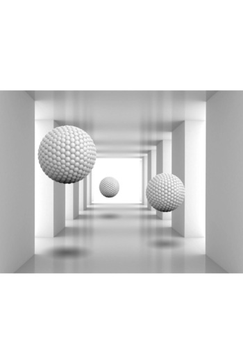 media Sticker Tunnel with white balls, 270 x 200 cm