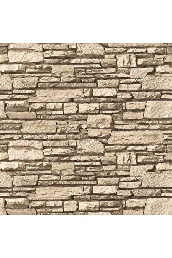 media Cream stone wall sticker, 135 x 225 cm