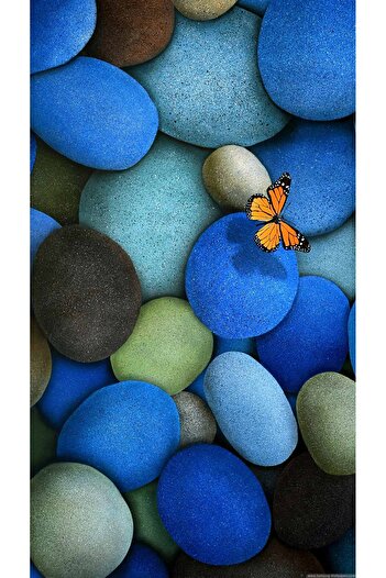 media Self-adhesive and washable wall mural Flight over the stones, 135 x 225 cm