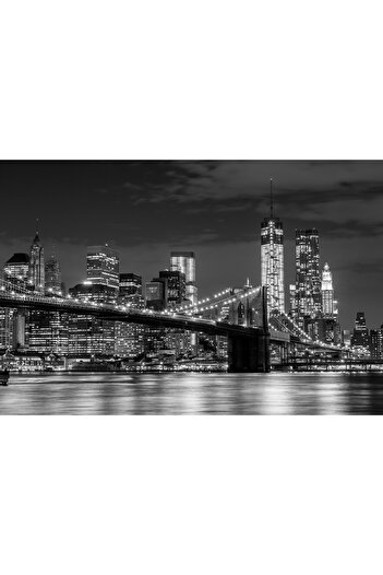 media Photo wallpaper Night on the Brooklyn Bridge, 400 x 250 cm