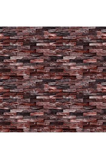 media Photo wallpaper Thin stone wall, garnet, 250 x 200 cm