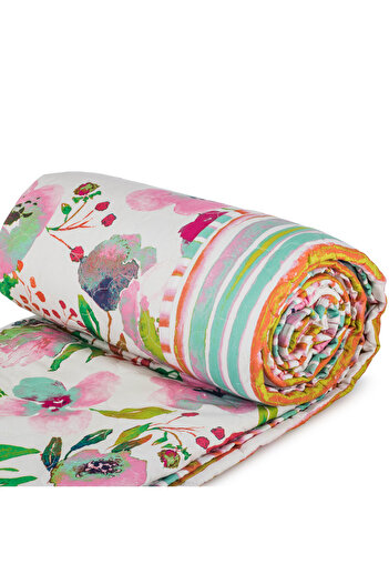 Orange Bed & Bath New Big | Single Quilted Two Piece - Big Colorful
