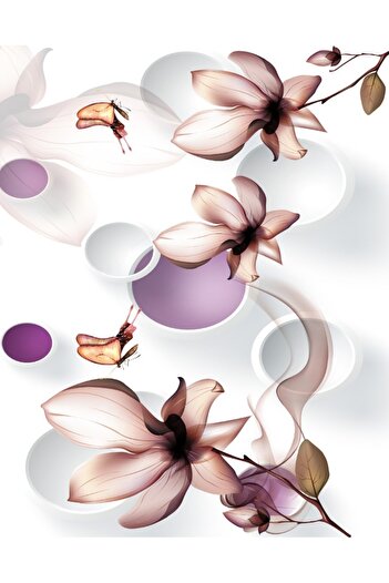 media Abstract floral wallpaper3, 200 x 255 cm