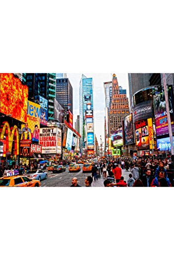 media Self-adhesive and washable wall mural Day in Time Square, 270 x 200 cm