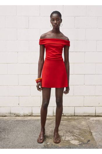 MANGO Woman Strapless Dress